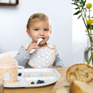 BRZOSKWINIOWY zestaw naczyń z melaminy Little Spookies
