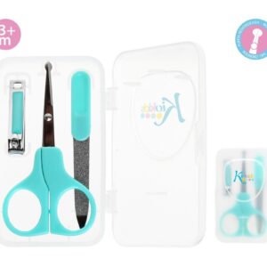 TURKUSOWY zestaw do manicure dla niemowląt