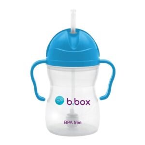 NIEBIESKI kubek niekapek ze słomką 240 ml