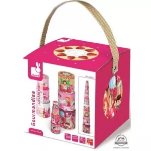 SŁODKOŚCI piramida z kostek okrągła