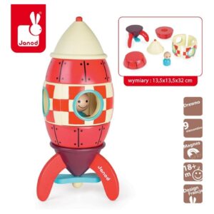 Rakieta drewniana magnetyczna XXL