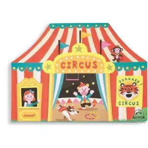 CYRK drewniana kolejka 52 el.