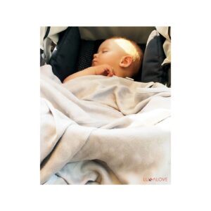 SZARY kocyk bambusowy SuperRRO junior