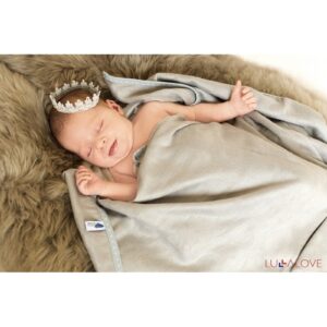 SZARY kocyk bambusowy SuperRRO newborn