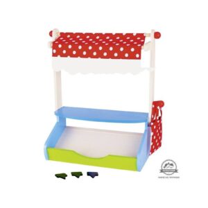 DREWNIANY SKLEPIK straganik z baldachimem