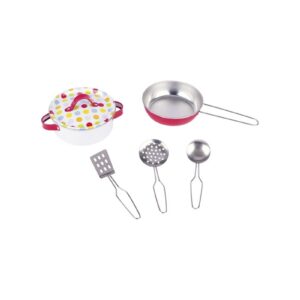 Metalowe garnki dla lalek