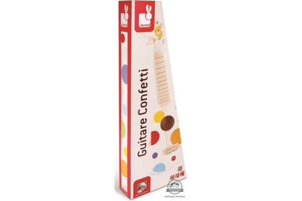 DUŻA GITARA drewniany instrument Confetti