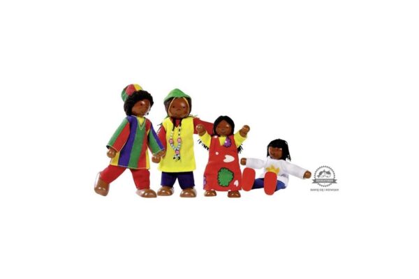 AFRYKAŃSKA RODZINKA drewniane laleczki