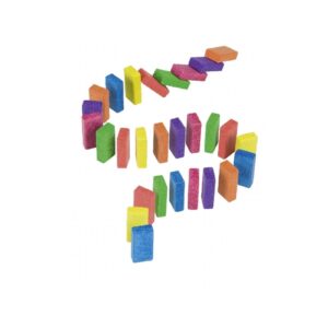 DOMINO tęczowe klocki