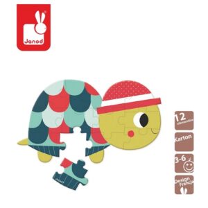 ŻÓŁW mini puzzle Baby Forest 12 el.