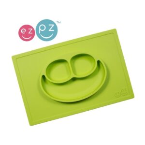 ZIELONY TALERZYK z podkładką 2w1 Happy Mat