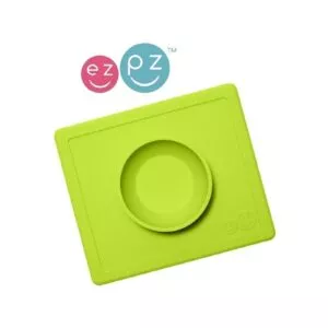 ZIELONA miseczka z podkładką 2w1 Happy Bowl