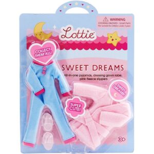 ZESTAW DO SPANIA piżama + szlafrok dla lalki 18 cm