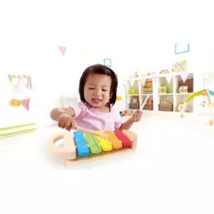 TĘCZOWE CYMBAŁKI ksylofon z uchwytem