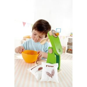 DREWNIANY MIKSER z akcesoriami