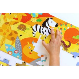 SAFARI puzzle tekturowe 40 el.