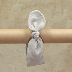 Opaska na głowę dla niemowlaka muślinowa | 0-3 mc | natural