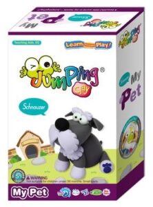 Jumping Clay, Zestaw kreatywny piesek - Sznaucer