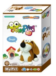 Jumping Clay, Zestaw kreatywny piesek - Beagle