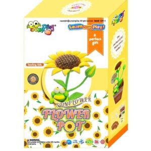Jumping Clay, Wazon ze słonecznikami - zestaw kreatywny
