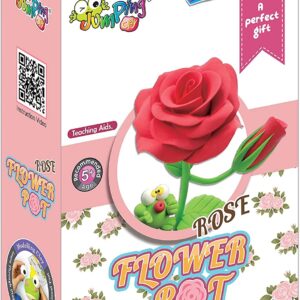 Jumping Clay, Wazon z różami - zestaw kreatywny