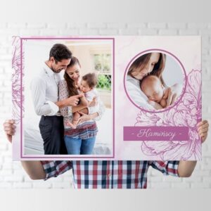 Obraz na płótnie Rodzinne chwile ze zdjęciem 40x60 cm