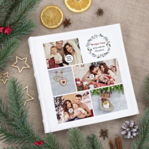 Album na zdjęcia z kolażem świątecznym / prezent pod choinkę, na Święta, Mikołajki