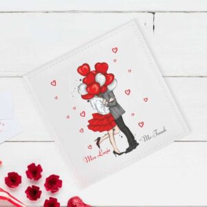 Album na zdjęcia na walentynki / Zakochani / Indywidualny nadruk / Personalizowany prezent / Prezent na Rocznicę