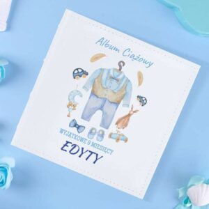 Album na Baby Shower / Album z własnym nadrukiem / Personalizowana okładka / Album na zdjęcia / Chłopiec