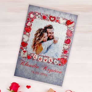 Puzzle z nadrukiem / 96 elementów / Puzzle ze zdjęciem / Personalizacja / Prezent dla Niej / Rocznica / Dzień Kobiet