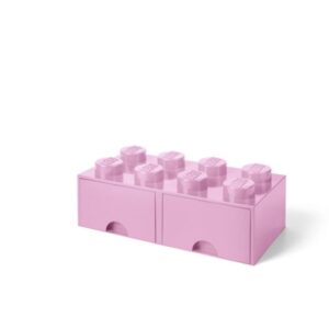 LEGO 40061738 Pojemnik na klocki z szufladami 4x2 różowy