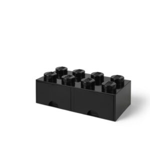 LEGO 40061733 Pojemnik na klocki z szufladami 4x2 czarny