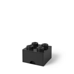 LEGO 40051733 Pojemnik na klocki z szufladą 2x2 czarny