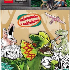 LEGO NA6201 JURASSIC WORLD KOLOROWANKA Z NAKLEJKA