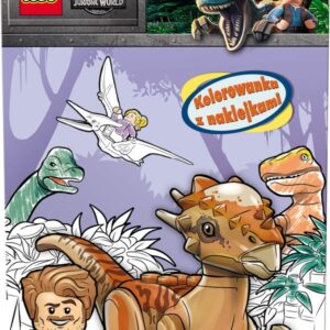 LEGO NA6203 JURASSIC WORLD KOLOROWANKA Z NAKLEJKAM