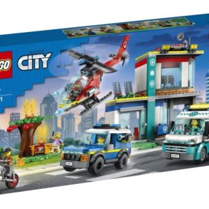LEGO 60371 City Parking dla pojazdów uprzywilejowanych