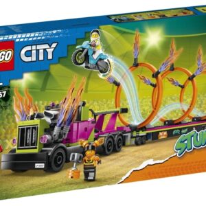 LEGO 60357 City Wyzwanie kaskaderskie - ciężarówka i ogniste obręcze