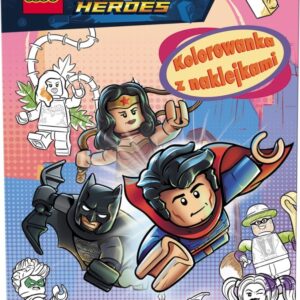 LEGO NA6452 DC COMICS SUPER HEROES KOLOROWANKA Z NAKLEJKAMI