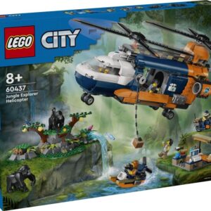 LEGO 60437 City Helikopter badaczy dżungli w bazie