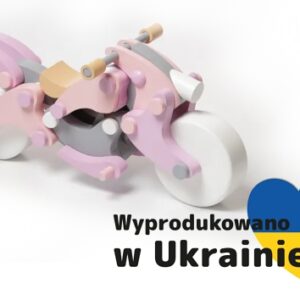 Cubika, Drewniany różowy motocykl (w środku uszkodzone opakowanie)
