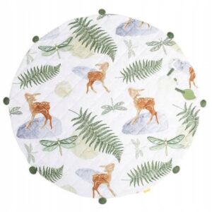 Mata edukacyjna Doee motyw leśny Pompony dywanik