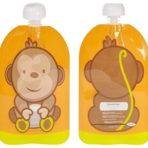 Fill'n Squeeze, Saszetki wielorazowe wesoła małpka 6szt.