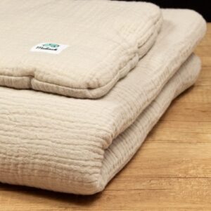 Pościel muślinowa do łóżeczka | 60x70 cm | natural