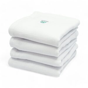 Pieluszki muślinowe białe | 50x50 cm | komplet 4 szt | biały