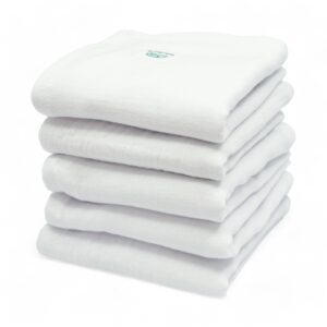 Białe pieluszki muślinowe | 50x50 cm | komplet 5 szt | biały