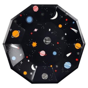 Duże talerzyki papierowe Meri Meri - 8 szt. kosmos