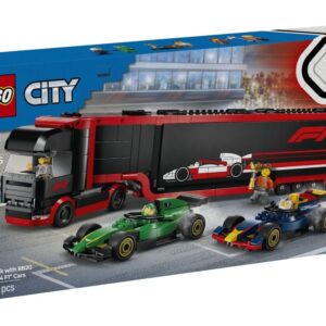 LEGO 60445 City F1 Ciężarówka z bolidami RB20 i AMR24 F1