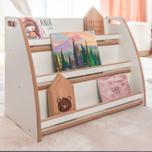 Biblioteczka Montessori / Regał półka organizer na książki dla dzieci M GUGI do pokoju dziecięcego