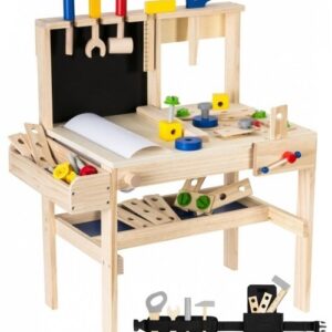 Drewniany zestaw majsterkowicza warsztat XXL - 75 elementów