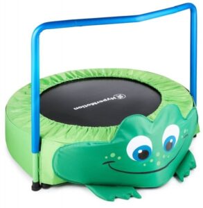 Żabka - trampolina mini dla dzieci - z rączką - 50kg max - 91cm - do domu i ogrodu